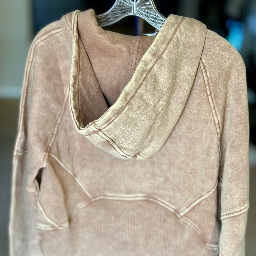 Zenana Outfitters Tan Hoodie - Picture 4 of 5
